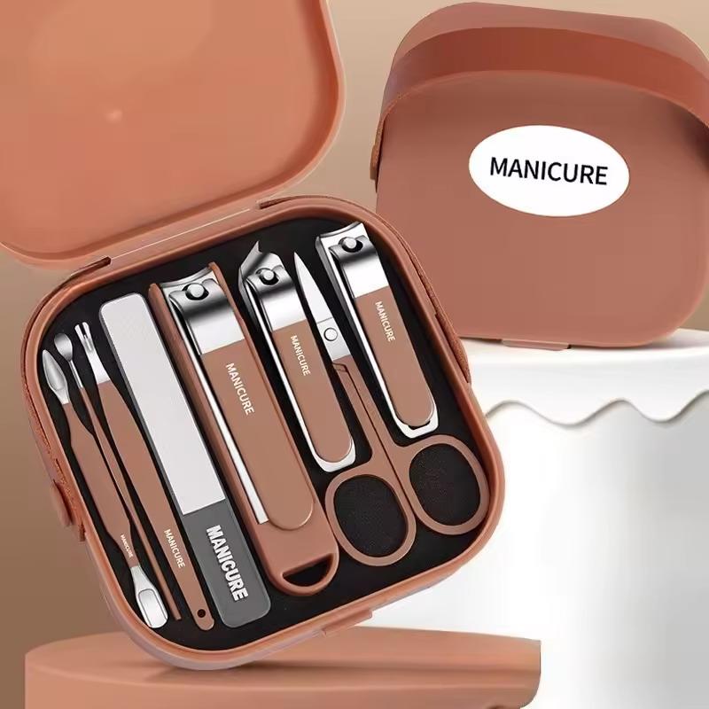 Mens Grooming Travel Kit - Tırnak Bakım Seti Anti-Splatter Manikür Seti
