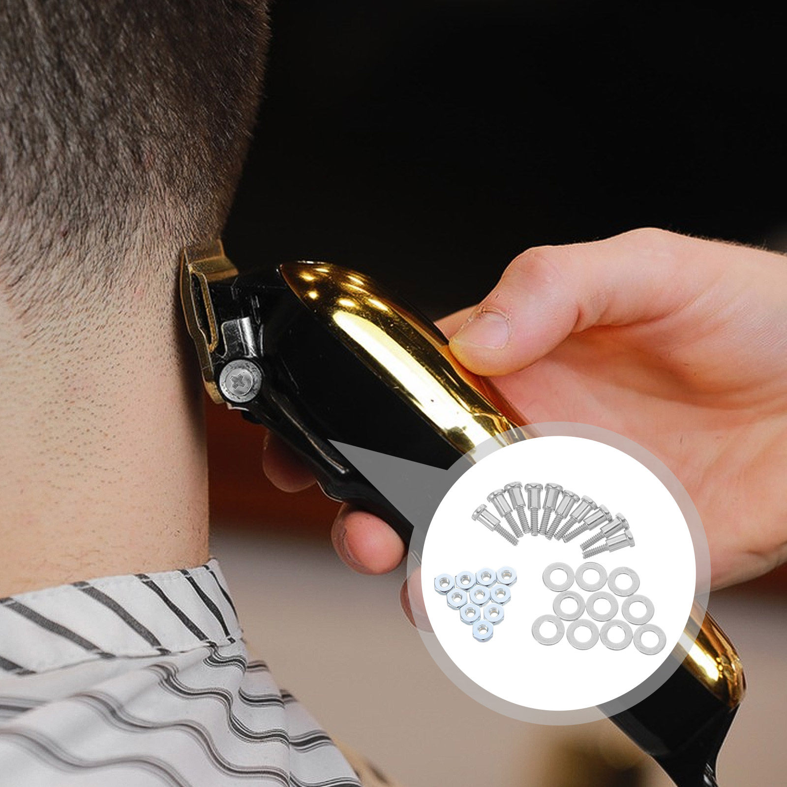 Hair Clipper - 10 Takım Saç Kesme Makinesi Vidası,