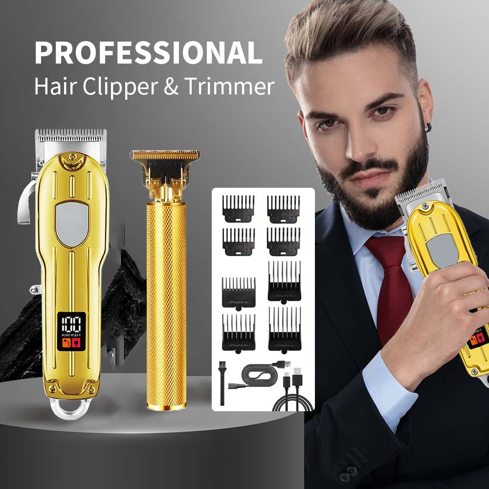 Body Trimmer - Erkekler için 2'si 1 Arada Elektrikli