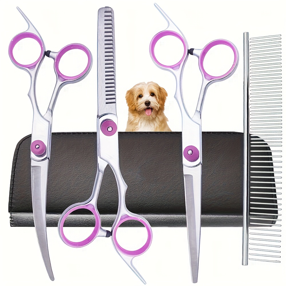 Grooming Scissors - 5 adet profesyonel köpek bakım makası