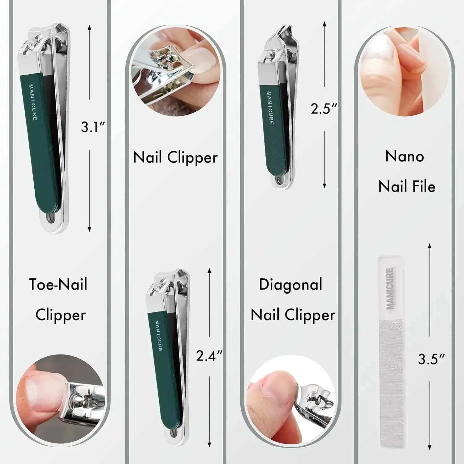 4 Parça Erkek/Kadın Tırnak Kes - Mens Grooming Travel Kit incelemesi ve fiyatı