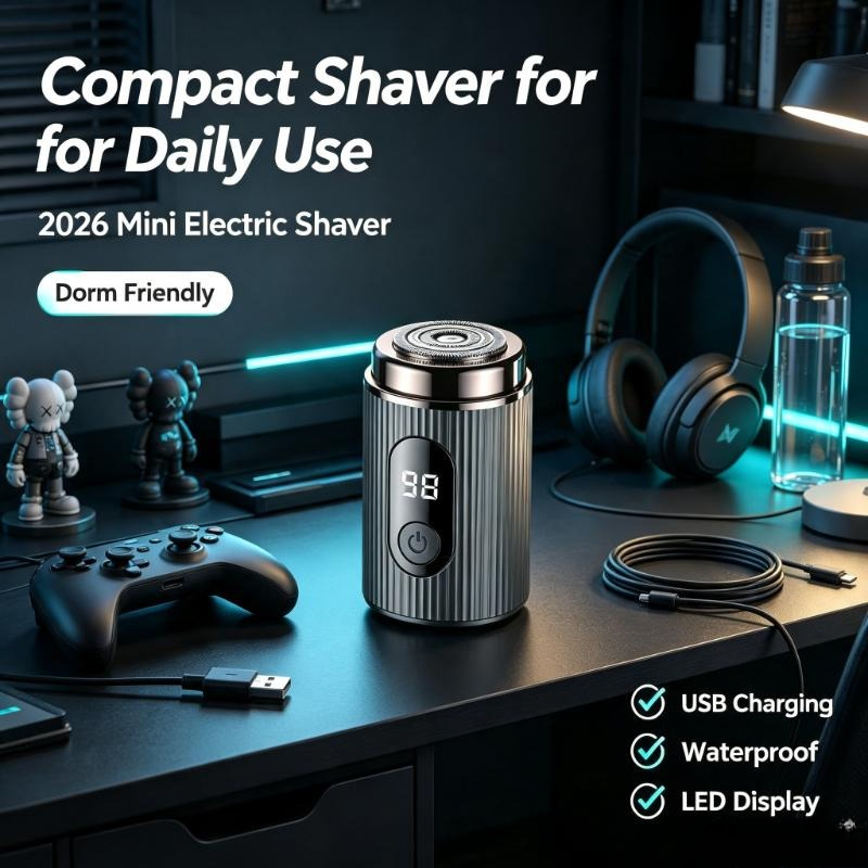 2026 Mini Elektrikli Tıraş Mak - Mens Grooming Travel Kit incelemesi ve fiyatı