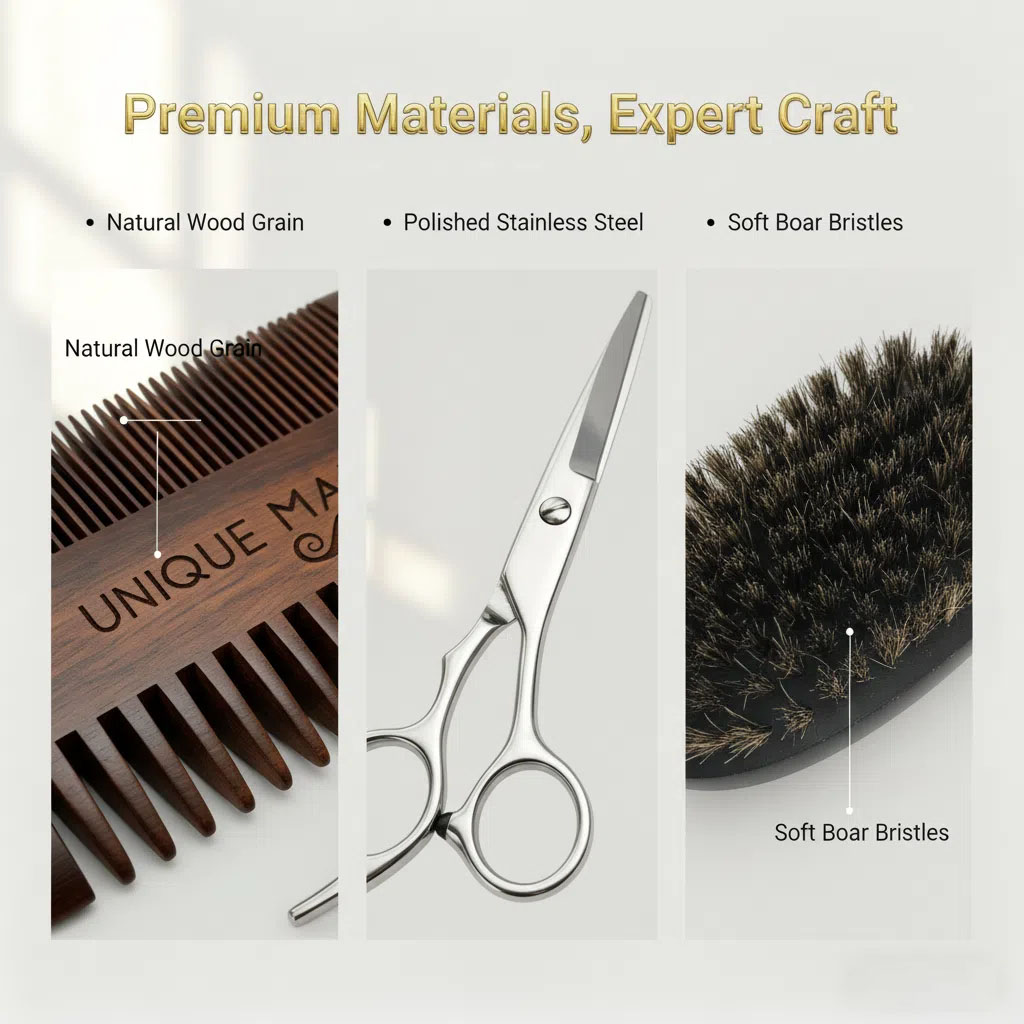 UNIQUE MAN Erkek Sakal Seti, S - Grooming Kit incelemesi ve fiyatı